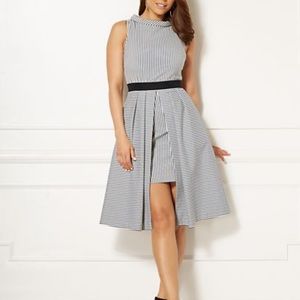 NWT Eva Mendes XL Mixed Stripes Freya Dress